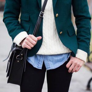 J. Crew Green School Boy Blazer